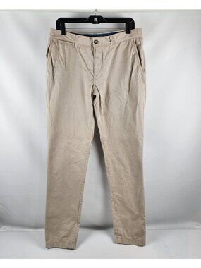 J.LINDEBERG Pants Khaki Mens 33/34 Beige Golf Chaze 44 Drape Twill Cotton